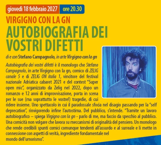 Locandina Autobiografia dei Vostri Difetti