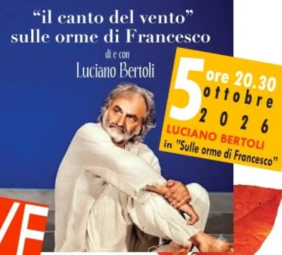 Locandina di "Il Canto del Vento" sulle orme di Francesco