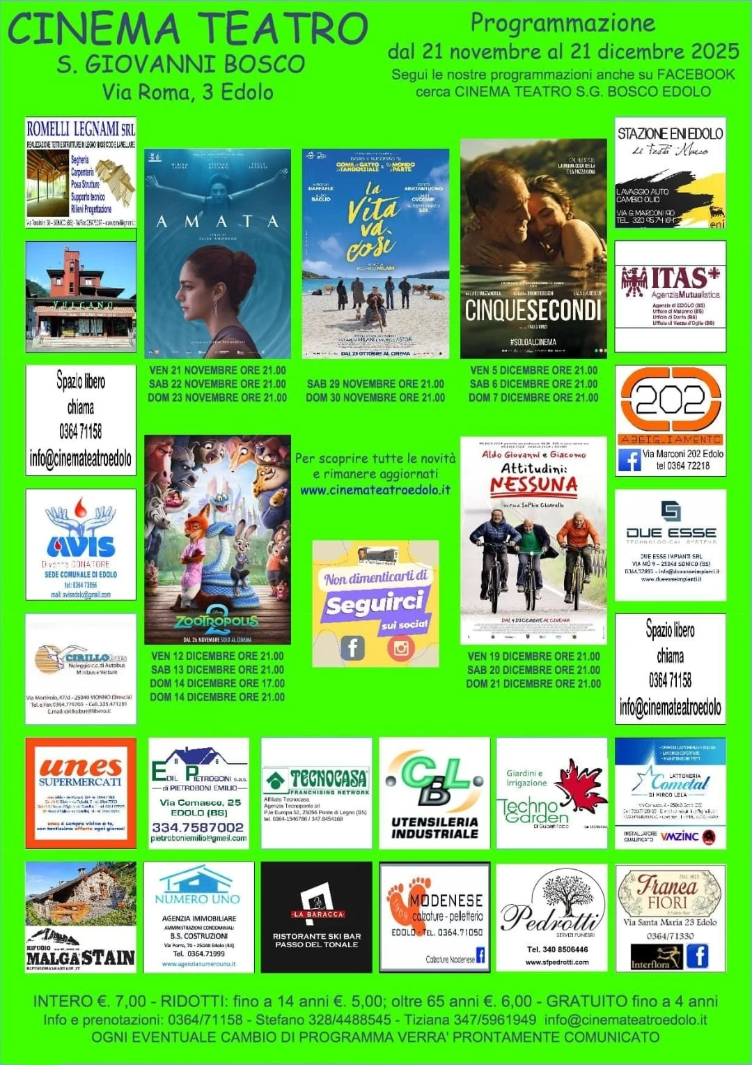Locandina Novembre Dicembre 2025