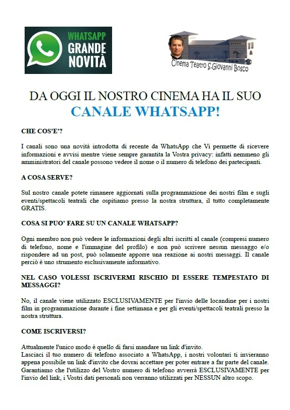 Canale WhatsApp